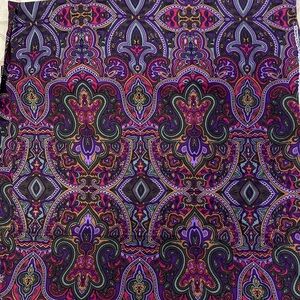 Jinny Beyer RJR Persian Print Purple  Paisley Cotton Fabric 10 Yds x 45” 1994